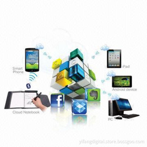 Stylus Touch Pen, Uploads Notes to Mobile Internet Device Via Bluetooth and Saves Your Notes Forever
